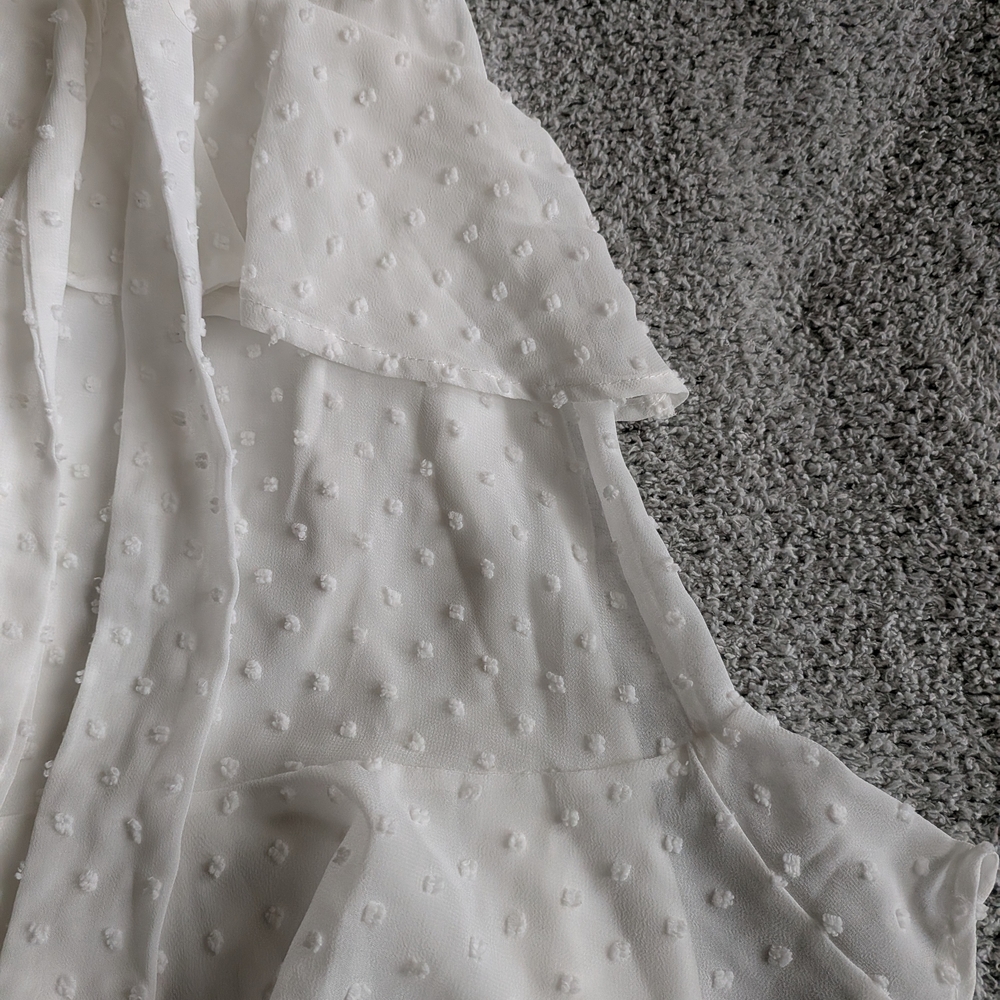 Altar'd State White Ruffle Mini Dress - Picture 3 of 7